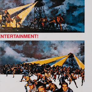 The Great Escape R1980 US International Film Movie Poster, Frank McCarthy - detail