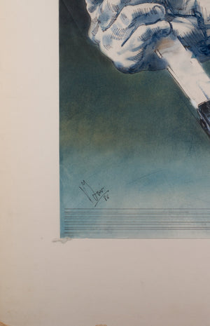 The Hitcher 1986 Concept Artwork by Vic Fair - Detail