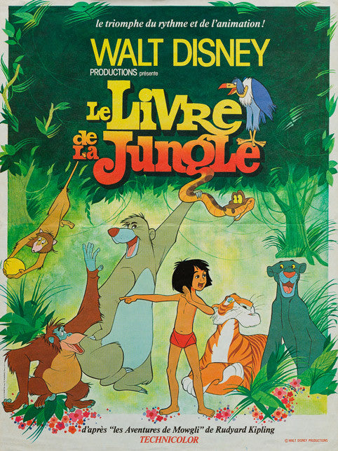The Jungle Book R1978 original French Affiche Petite film movie poster