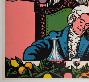 The Last Supper 1976 UK Quad Academy Cinema Film Poster, Strausfeld - detail