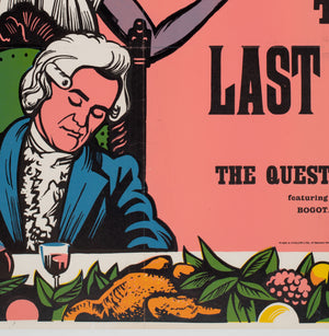 The Last Supper 1976 UK Quad Academy Cinema Film Poster, Strausfeld - detail