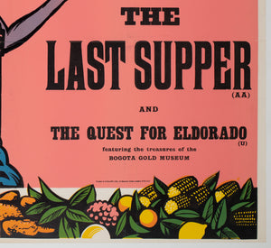 The Last Supper 1976 UK Quad Academy Cinema Film Poster, Strausfeld - detail