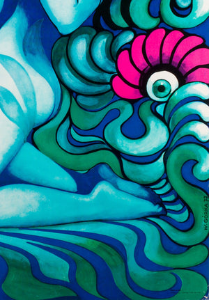 Original Polish The Lovers Art Poster 1977, Gorka - detail 1