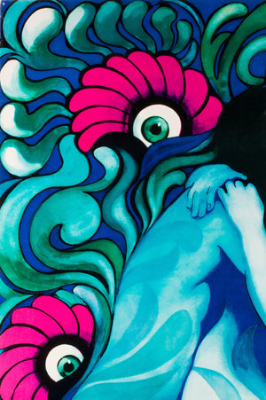 Original Polish The Lovers Art Poster 1977, Gorka - detail 3