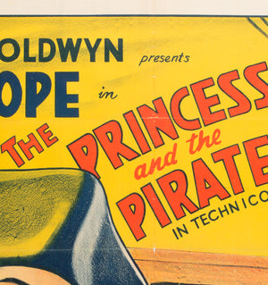 The Princess and the Pirate 1944 British Quad Film Poster - detail 5