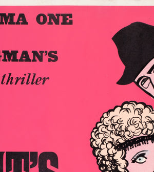 The Serpent's Egg 1978 Academy Cinema UK Quad Film Movie Poster, Strausfeld, Pink - detail