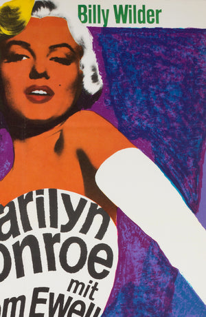 The Seven Year Itch R1966 German A1 Film Poster, Fischer-Nosbisch