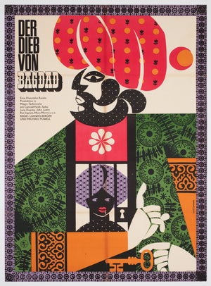 The Thief of Bagdad 1965 East German Film Poster, Gottsmann