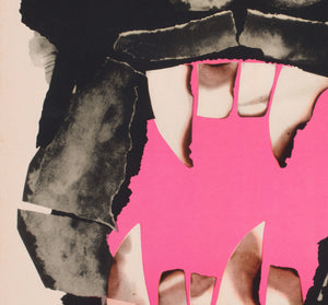 The Tiger Attacks/Le Fauve est Lache 1966 Czech A1 Film Movie Poster, Teissig - detail