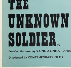 The Unknown Soldier 1970s Academy Cinema UK Quad Film Poster, Strausfeld - detail