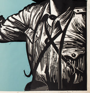 The Unknown Soldier 1956 Academy Cinema UK Quad Film Poster, Strausfeld - detail