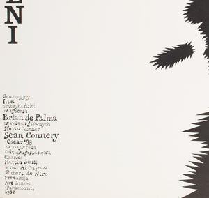 The Untouchables 1989 Polish B1 Film Poster, Wasilewski - detail