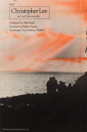 The Wicker Man 1973 UK 1 Sheet Film Poster - detail