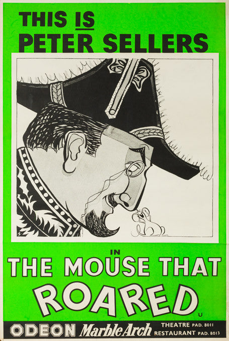 The Mouse That Roared 1959 original UK double crown film movie poster - 2nd style