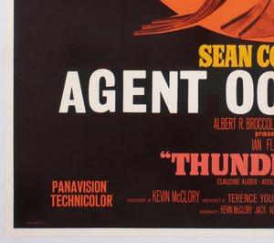 Thunderball 1965 Danish A1 Film Movie Poster, Robert McGinnis - detail