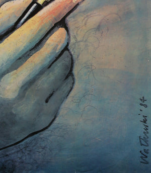 Tootsie 1984 Polish B1 Film Movie Poster, Walkuski - detail