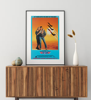 Top Gun 1986 Australian Advance Film Movie Poster