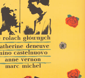 Umbrellas of Cherbourg 1966 Polish A1 Film Poster Rapnicki - detail
