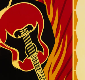 Walk the Line 2005 US 1 Sheet Advance Film Poster, Fairey - detail