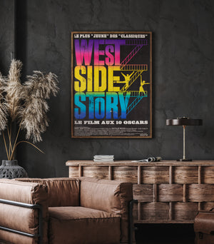 West Side Story 1970s French Moyenne Film Movie Poster