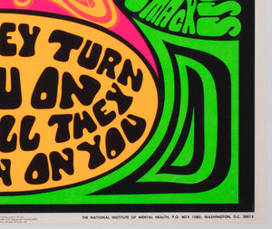 Will They Turn You On 1970 American Anti Drugs Poster - detail