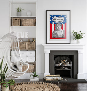 Women's Lib Punch Your Teeth In 1970s American Political / Protest Poster