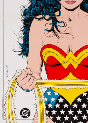 Wonder Woman 1992 DC Comics Promotional Poster, Bolland - detail