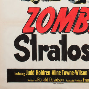 Zombies of the Stratosphere 1952 US 1 Sheet Film Movie Poster - detail