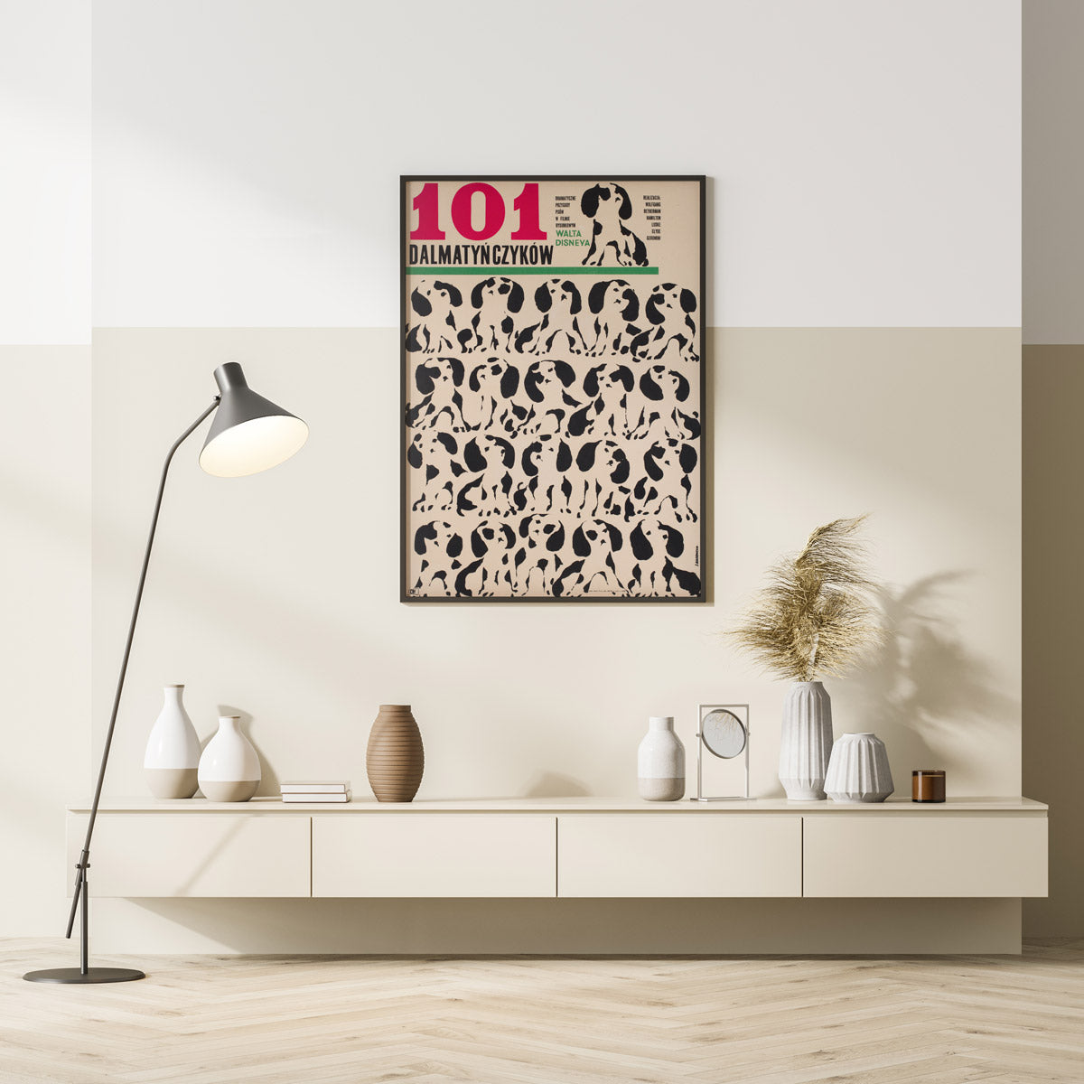 101 Dalmatians 1966 Polish Film Movie Poster, Liliana Baczewska