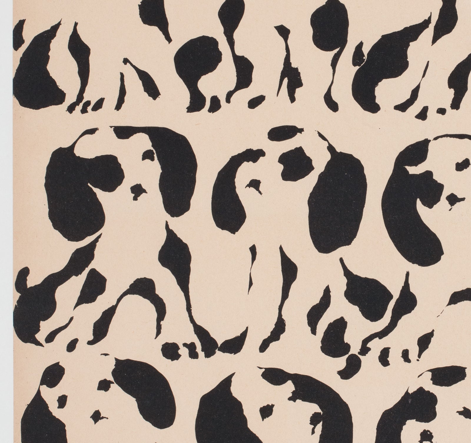 101 Dalmatians 1966 Polish Film Movie Poster, Liliana Baczewska - detail