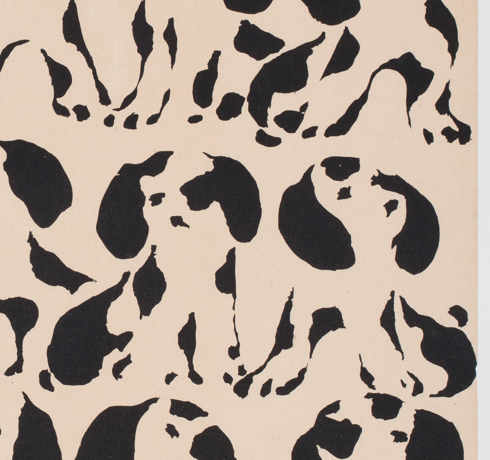 101 Dalmatians 1966 Polish Film Movie Poster, Liliana Baczewska - detail