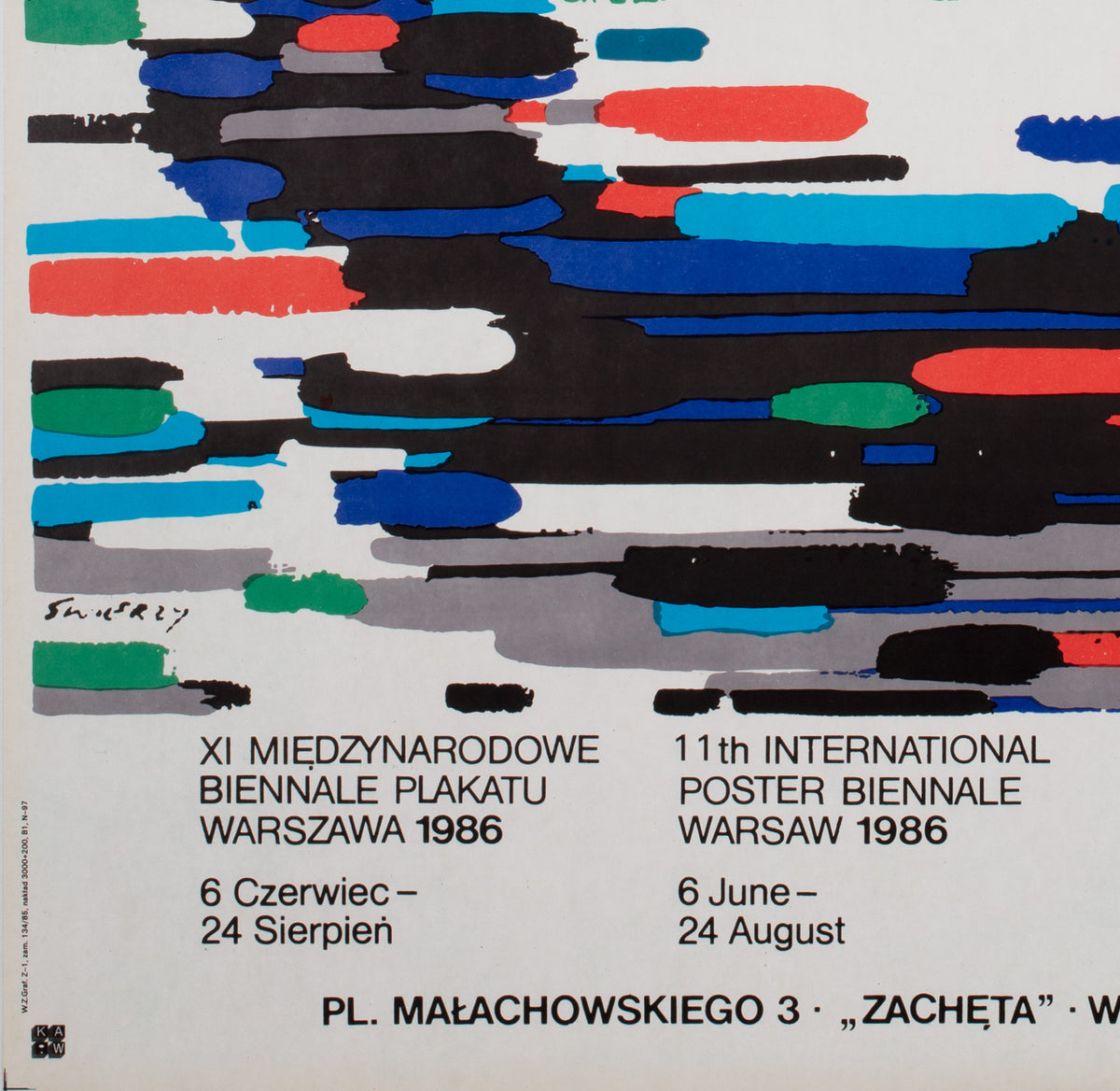11th International Poster Biennale Warsaw 1986, Waldemar Swierzy - detail