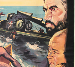 20000 Leagues Under the Sea 1955 French Grande Film Movie Poster - detail