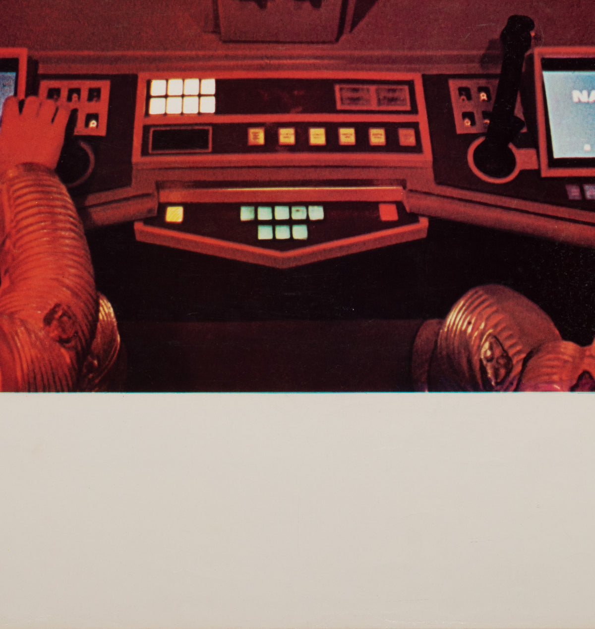2001 A Space Odyssey 1968 Italian Jumbo Still Film Movie Poster Cockpit Style - detail