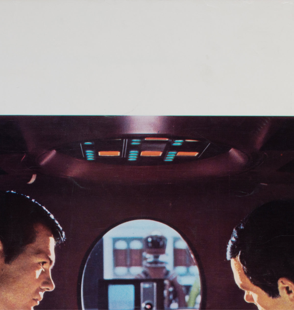 2001 A Space Odyssey 1968 Italian Jumbo Still Film Movie Poster HAL Dullea and Lockwood - detail
