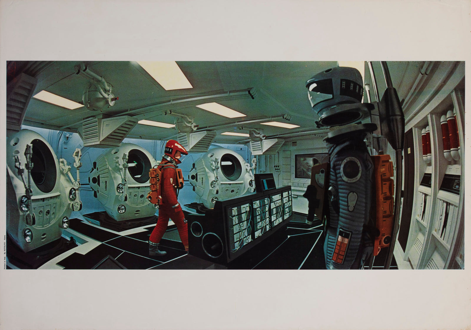 2001 A Space Odyssey 1968 Italian Jumbo Still Film Movie Poster HAL Spying
