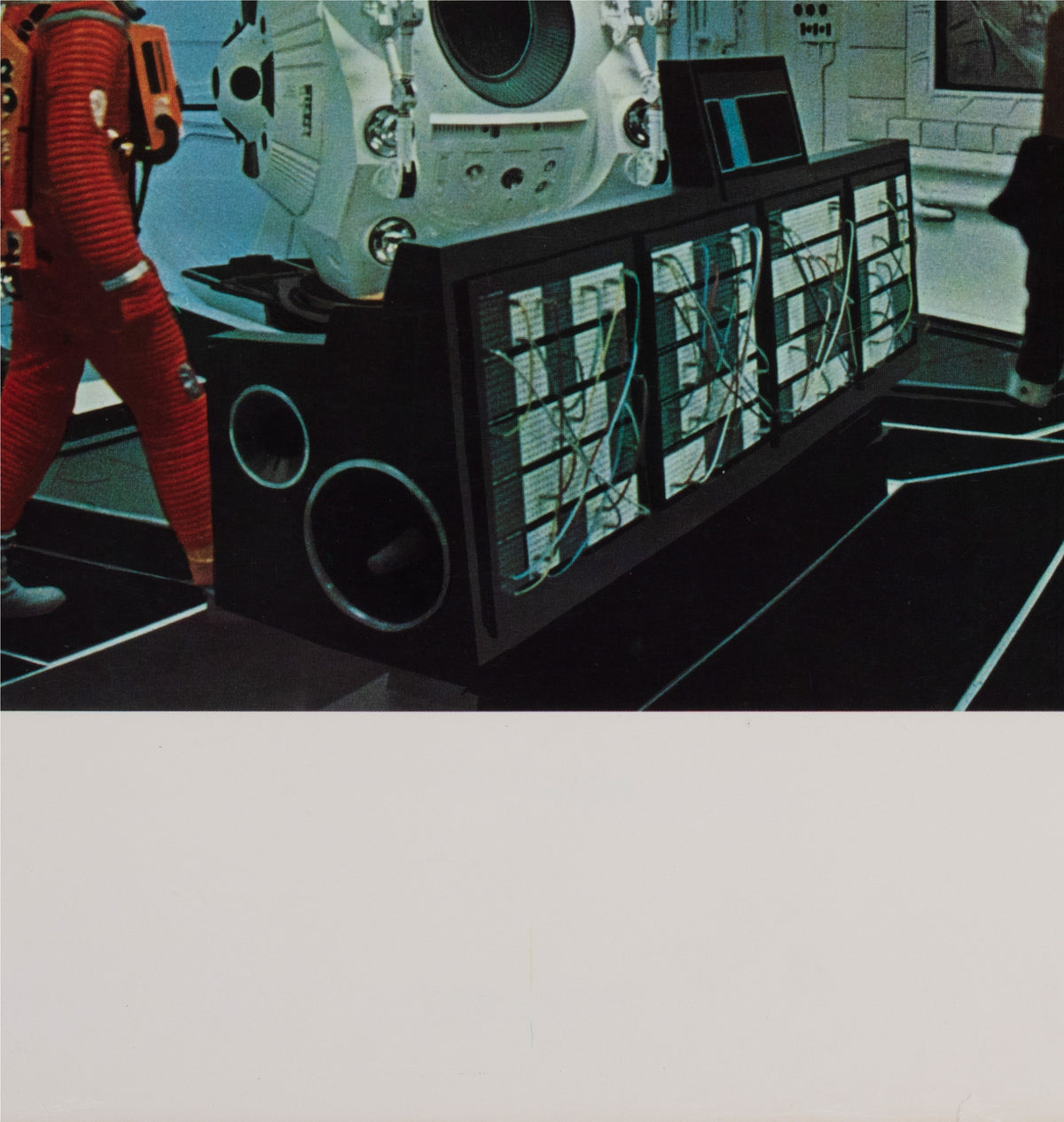 2001 A Space Odyssey 1968 Italian Jumbo Still Film Movie Poster HAL Spying - detail