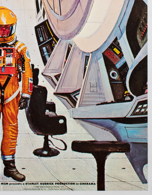 2001 A Space Odyssey 1968 Personality Film Movie  Poster, Bob McCall - detail
