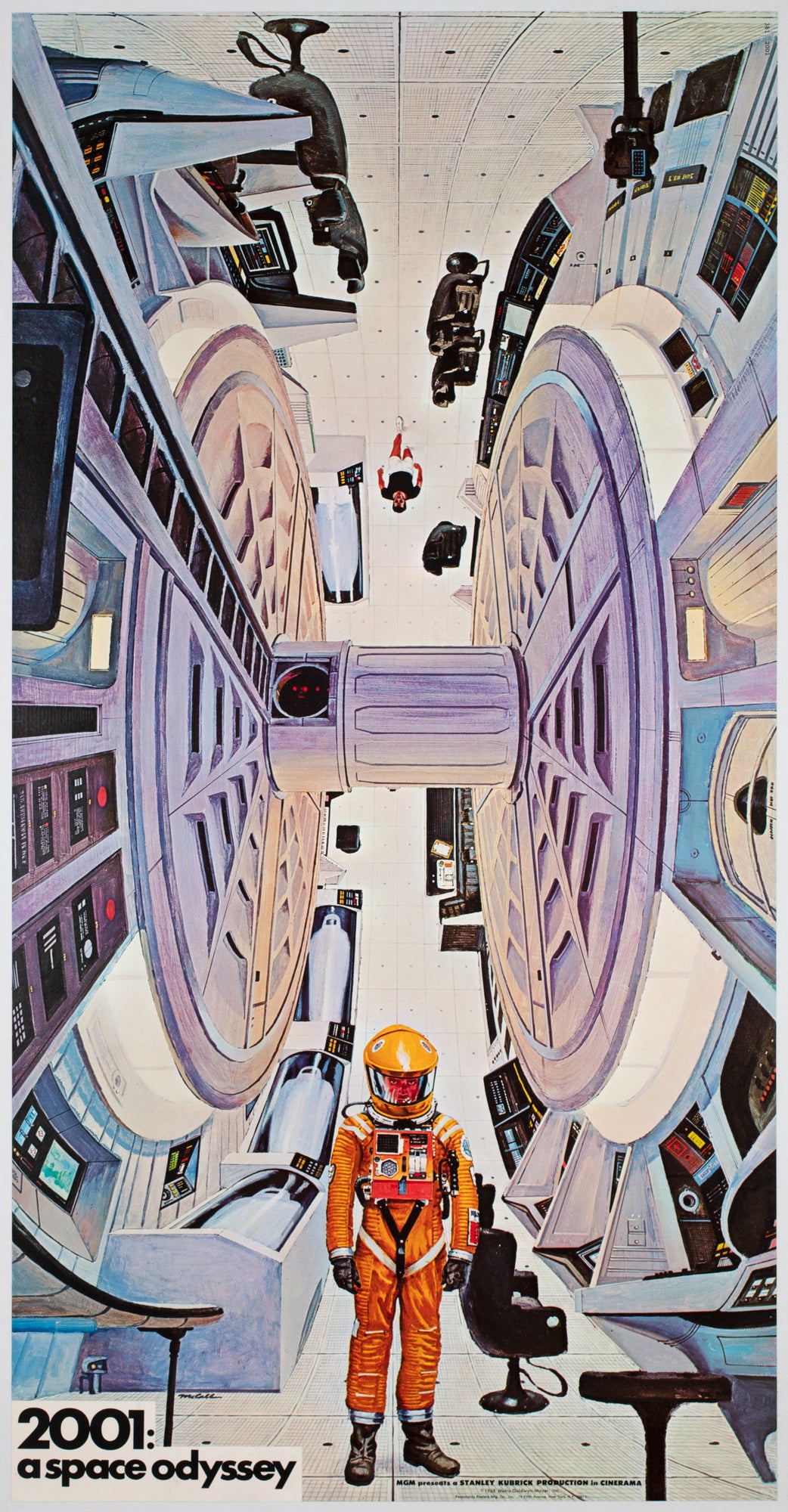 2001 A Space Odyssey 1968 Personality Film Movie  Poster, Bob McCall