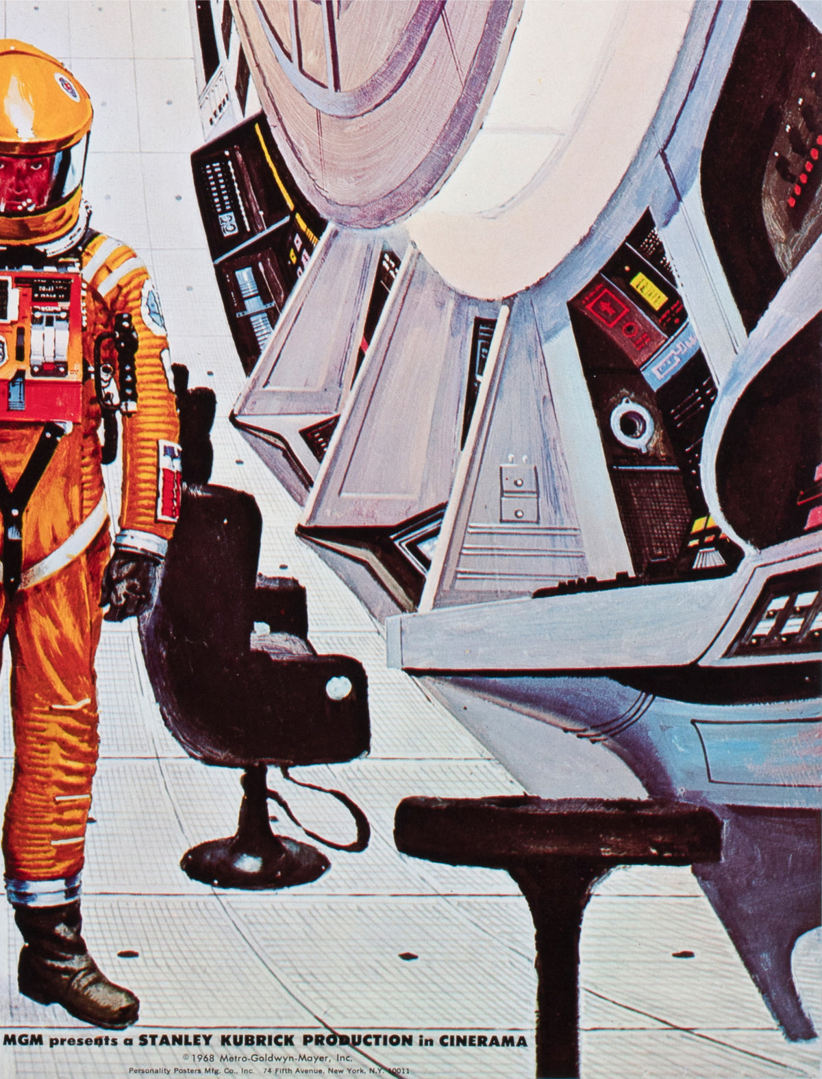 2001 A Space Odyssey 1968 Personality Poster, Bob McCall Film Movie - detail
