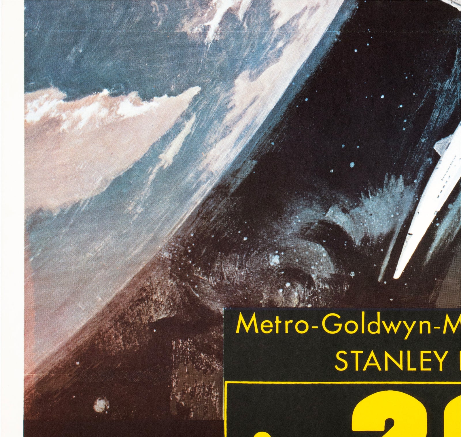 2001 A Space Odyssey 1968 Swedish Film Poster Bob McCall - detail