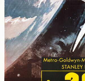 2001 A Space Odyssey 1968 Swedish Film Poster Bob McCall - detail