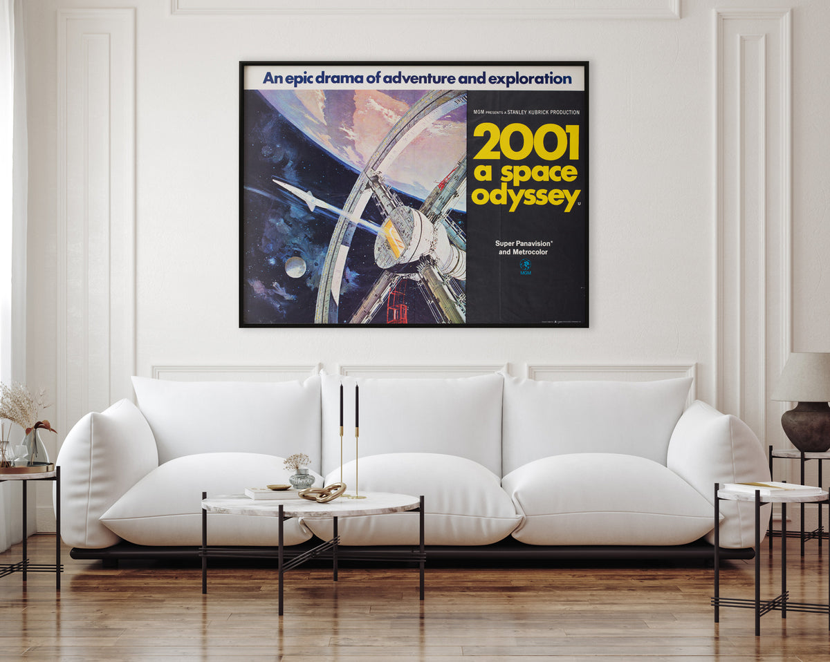 2001 a space odyssey 1968 uk quad style a film movie poster bob mccall
