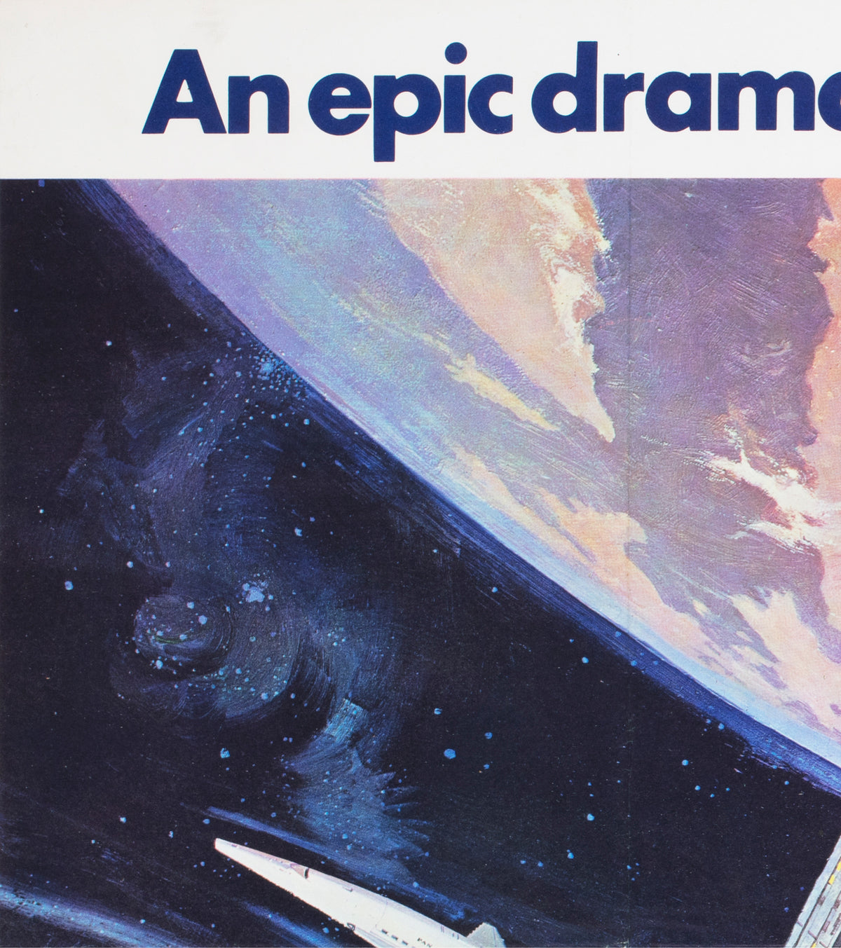 2001 a space odyssey 1968 uk quad style a film movie poster bob mccall - detail
