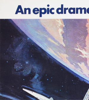 2001 a space odyssey 1968 uk quad style a film movie poster bob mccall - detail