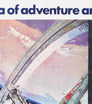 2001 a space odyssey 1968 uk quad style a film movie poster bob mccall - detail