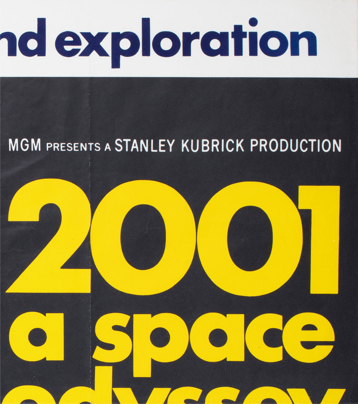2001 a space odyssey 1968 uk quad style a film movie poster bob mccall - detail