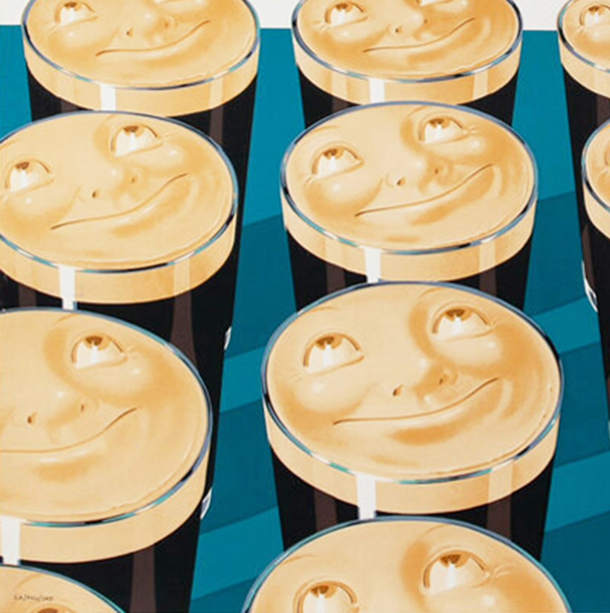 5 Million Guinness c1950s British Advertising Poster - detail