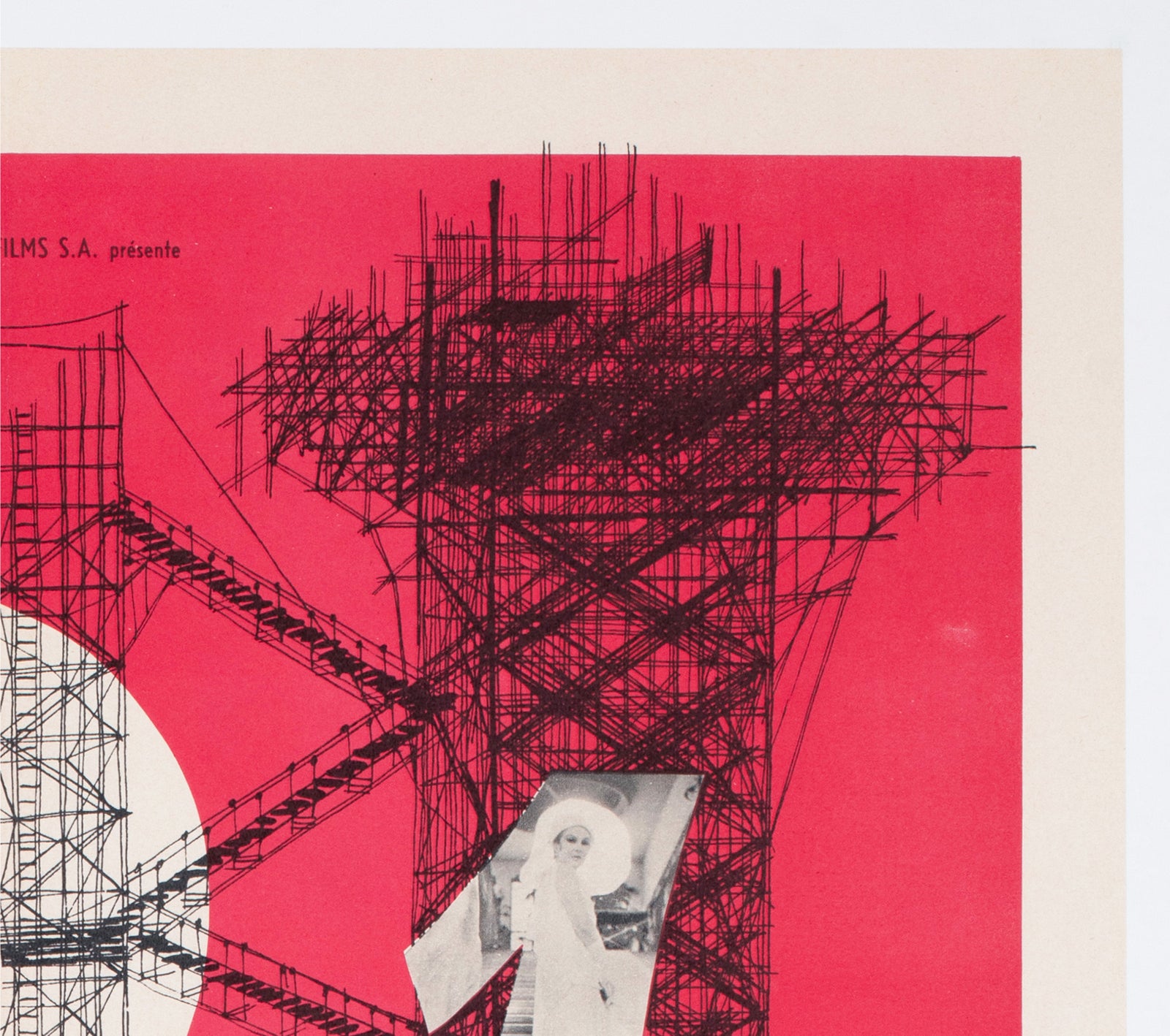 8 1/2 1963 French Moyenne Film Poster - detail