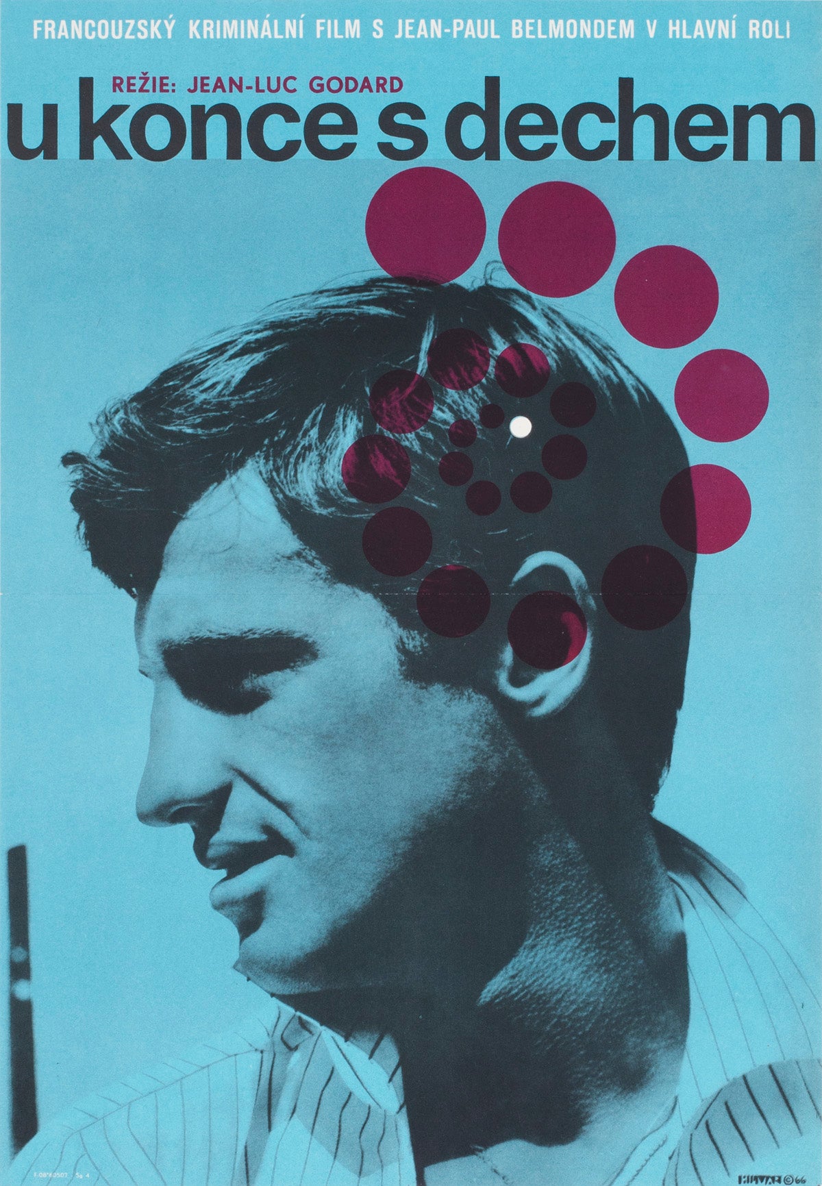 a bout de souffle 1966 czech a3 film movie poster jiri hilmar